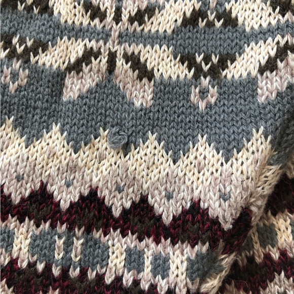 Vintage Grace Nordic Jacquard Clasp Button Cardigan Granny - Picture 6 of 11